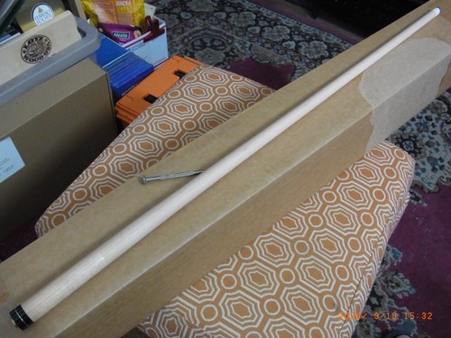 Pool cue shaft maple silver - pool, shaft.